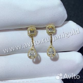 Золотые серьги с бриллиантами
