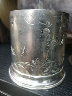 Подстаканник серебрянный 84 проба,131гр