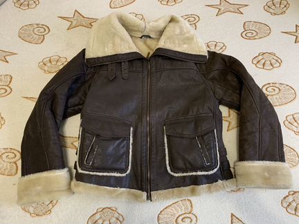 Куртка зимняя дубленка косуха