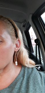 Серьги 585 золото 7.58гр жемчуг