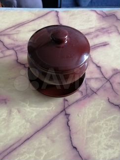 Горшок глиняный новый для запекания в духовке