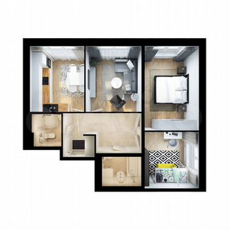 3-к квартира, 67 м², 24/25 эт.