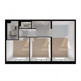 2-к квартира, 59.1 м², 18/22 эт.