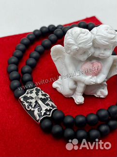 Православный браслет из золота с бриллиантом