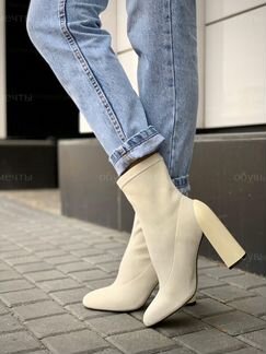 Женские ботильоны Hermes замша
