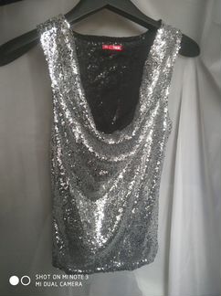 Топ с пайетками