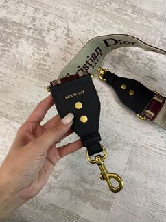 Ремень на сумку Dior красный