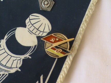Значки космос, вымпел Плесецк из СССР