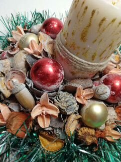 Свеча Новогоднее украшение