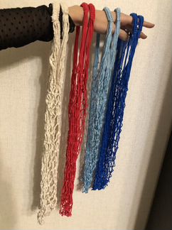 Сумки-сетки разных цветов