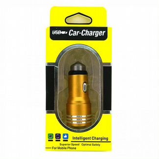 Азу USB (3.1A) (блочок) металл. 