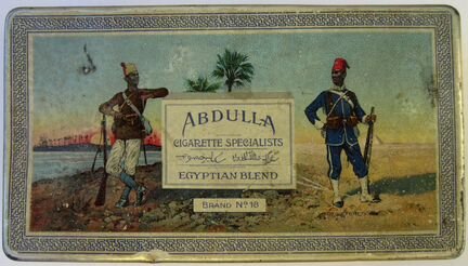 Egyptian №18 Abdulla сигареты коробка 1920-е