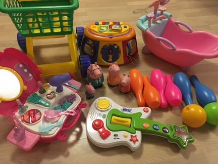 Игровой комплекс, гитара, чемоданчик модниц