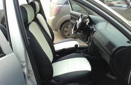 Модельные чехлы Фольксваген Тигуан 1 из экокожи