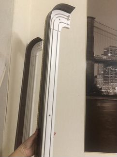 Карнизы потолочные трёхрядные скруглённые 2 шт