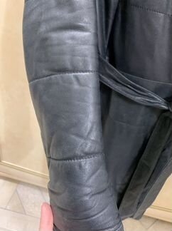 Кожаное пальто