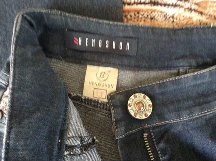 Джинсы новые черные размер 46