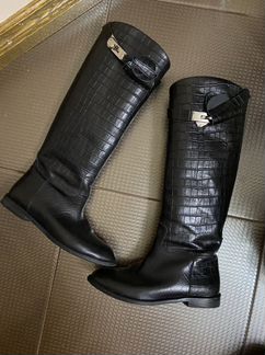 Кожаные сапоги Hermès