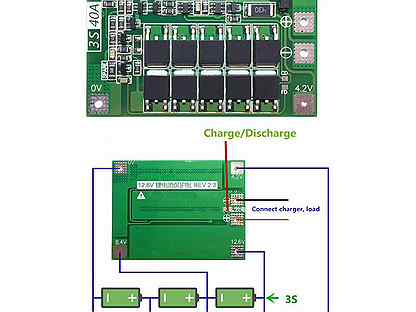 Bms 4s 40a схема подключения на 4 аккумулятора