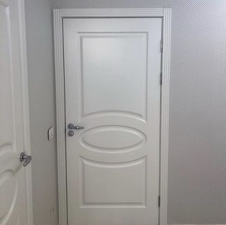 Белые двери в эмали, комплект