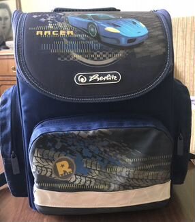 Ранец Herlitz Mini Blue Racer ортопедический