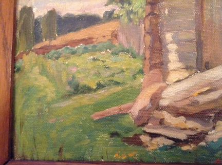 Картина,холст,масло старинная