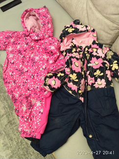 Одежда для девочки р.80 (розовый и темный)