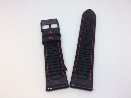 Ремень для часов Stailer Max Sport Black Red 3 22