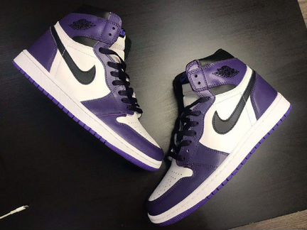Баскетбольные кроссовки Jordan 1 purple