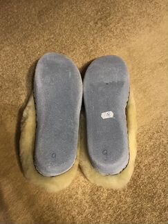 Тапки натуральная кожа с овчиной