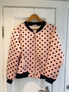 Бомбер в горошек M