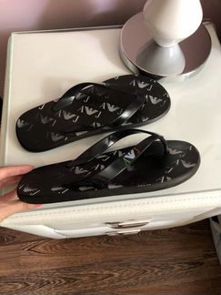 Мужские шлёпанцы вьетнамки EA Armani 42