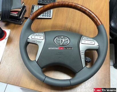 Кожаный руль новый Toyota Camry v40
