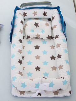 Cумка кроватка. Синяя сумка со звездочками