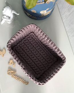 Корзина вязаная