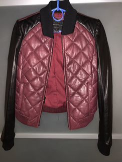 Кожаная куртка-бомбер French Connection XS