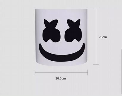 Маска маршмеллоу новогодняя хеллоуин Marshmello DJ