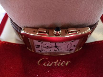 Cartier Tank Américaine Chronoflex 1730 Gold