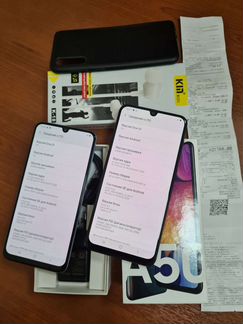Классные телефоны Samsung A50 64Gb 2шт Оригинал