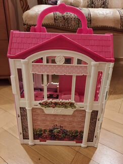 Домик для барби раскладной с мебелью