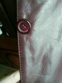 Пиджак нат. кожа. 44 размер. Цвет на фото искажен