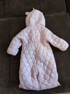 Комбинезон-конверт розовый хлопковый весна-осень