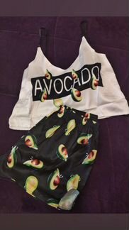 Пижамка женская авокадо