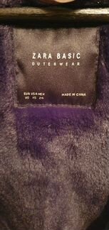 Куртка с меховым капюшоном Zara