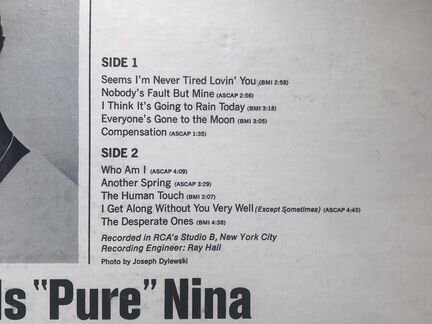 Джаз на Виниле. Нина Симон. Living Stereo